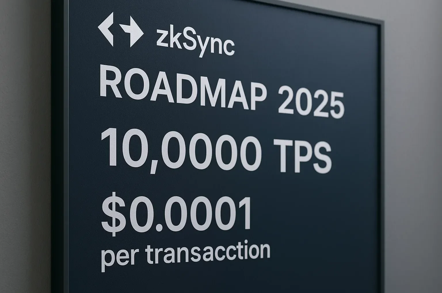 zkSync анонсировал дорожную карту на 2025 год: 10 000 TPS и $0.0001 за транзакцию