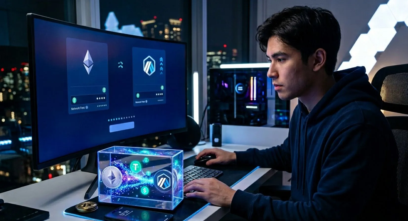 Как перевести USDT из Ethereum в Arbitrum и не переплатить